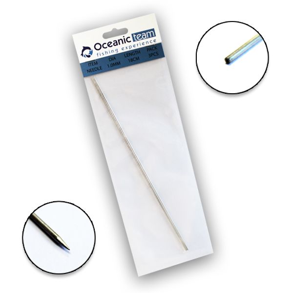 Oceanic Team Βελόνα Δόλωσης 3pcs Donax Fishing Store - ESHOP ΨΑΡΕΜΑ eshop  ΕΙΔΗ ΑΛΙΕΙΑΣ Καλάμια ψαρέματος Μηχανισμοί Πετονιές Αγκίστρια Τεχνητά  Δολώματα Χειροποίητα καλάμια ψαρέματος