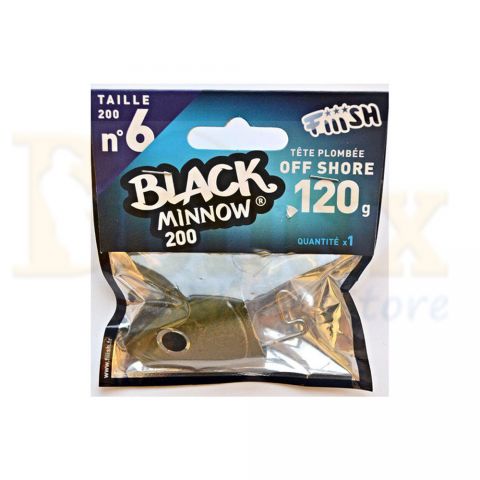Jig Heads Fiiish Black Minnow No 6