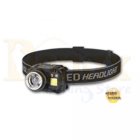 Φακός κεφαλής Alpin 500lm Focus Sensor-Κόκκινο-Άσπρο Cob+Hybrid System
