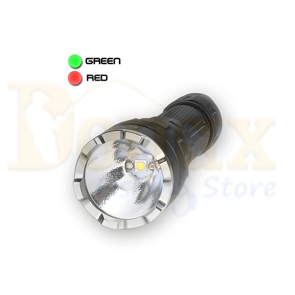 Επαναφορτιζόμενος Φακός Alpin RGB 1600Lm - Διπλός διακόπτης ουράς – Ειδικό  OP Κάτοπτρο