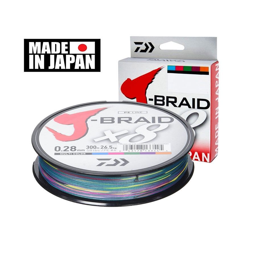 Daiwa J-Braid X8 Multicolor