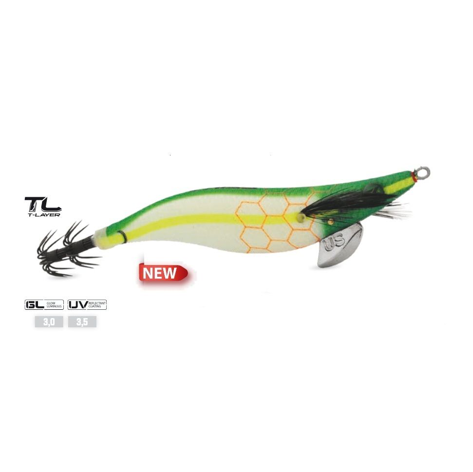 Tubertini Seika Squid Jig LUNA VERDE EGI ULTRA SHALLOW 3.0