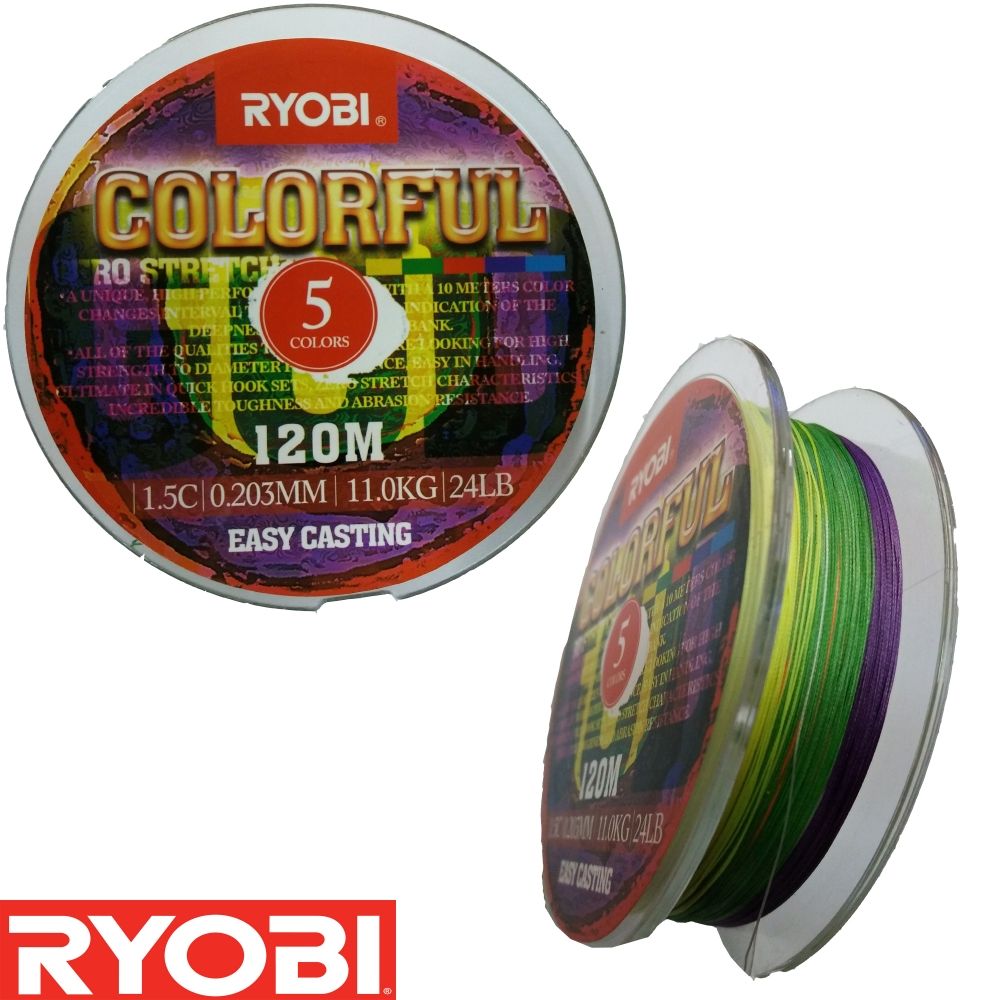 Νήμα Ryobi Colorfull 8Braid 120m