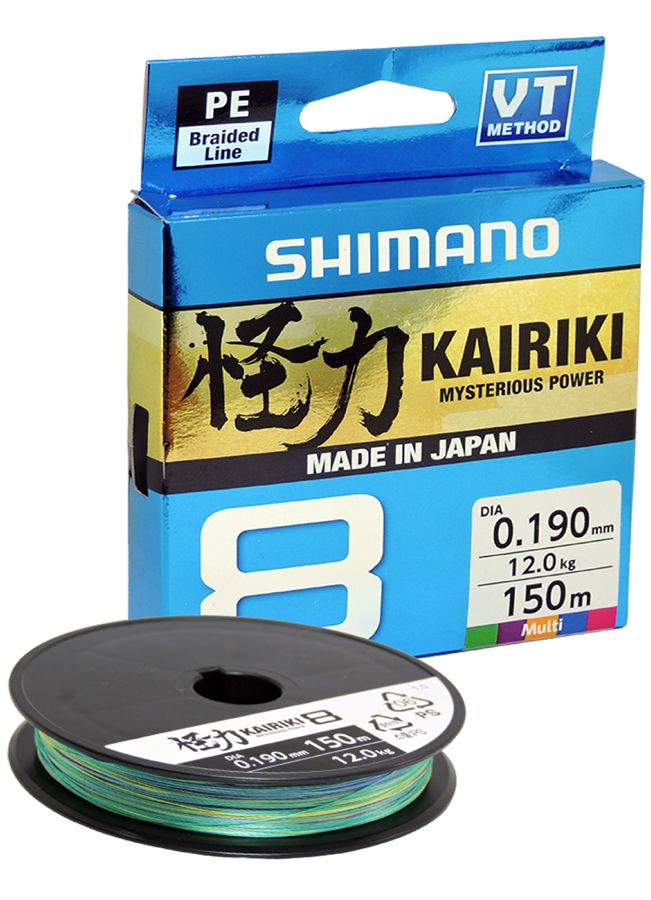 Νήμα Shimano Kairiki 8 Multi Color 150m